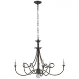 Double Twist Chandelier, 5-Light, Bronze, 36"W (SC 5005BZ 28QXY)