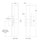 Presidio Bathroom Wall Sconce, 2-Light, Bronze, Clear Glass, 23"H (S 2164BZ-CG CTZEY)
Visual Comfort & Signature Collection