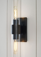 Presidio Bathroom Wall Sconce, 2-Light, Bronze, Clear Glass, 23"H (S 2164BZ-CG CTZEY)
Visual Comfort & Signature Collection