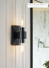 Presidio Bathroom Wall Sconce, 2-Light, Bronze, Clear Glass, 23"H (S 2164BZ-CG CTZEY)
Visual Comfort & Signature Collection