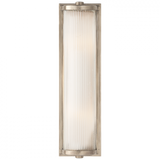 Dresser Bathroom Wall Sconce, 2-Light, Antique Nickel, Frosted Glass, 18"H (TOB 2141AN-FG 2CVGN)