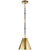 Goodman Pendant, 1-Light, Bronze, Antique Brass, Antique Brass Shade, 10"W (TOB 5089BZ/HAB-HAB 2N3CX)