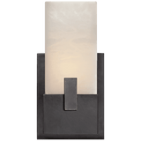Visual Comfort & Co. Signature Collection Covet Bathroom Wall Sconce, 1-Light, Bronze, Alabaster, 10.75"H (KW 2113BZ-ALB 2UZW1) 
