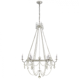 Sharon Chandelier, 6-Light, Burnished Silver Leaf, 36"W (SP 5031BSL-CG 2V4QY)