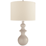 Visual Comfort & Co. Signature Collection Saxon Table Lamp, 1-Light, Blush, Cream Linen Shade, 37.75"H (KS 3617BLS-L C_UJD) 