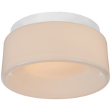 Halo Flush Mount, LED, Matte White, White Glass, 5.5"W (BBL 4092WHT-WG CPVWC)