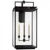 Cheshire Grande Wall Lantern, 3-Light, Aged Iron, Clear Glass, 36.5"H (CHO 2614AI-CG CQ1P1)