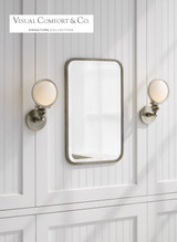Boston Head Light Wall Sconce, 1-Light, Antique Nickel, White Glass, 11.5"H (SL 2935AN-WG 28VUR)