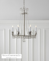 Regency Chandelier, 6-Light, Polished Nickel, 22"W (SN 5107PN 2K1PK)