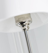 Bryant Bathroom Wall Sconce, 1-Light, Polished Nickel, White Glass, 14.5"H (TOB 2022PN-WG 2N4AY)