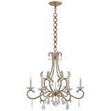 Montmartre Chandelier, 6-Light, Hand-Rubbed Antique Brass, 30"W (ARN 5129HAB-CG CHUFL)