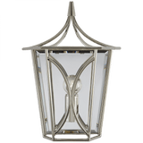 Visual Comfort & Co. Signature Collection Cavanagh Lantern Wall Sconce, 1-Light, Polished Nickel, 12"H (KS 2144PN C_UJ4) 
