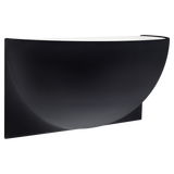 Quarter Wall Sconce, LED, Matte Black, Frosted Glass, 5"H (PB 2070MBK-FG CLT6W)