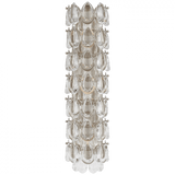Visual Comfort & Co. Signature Collection Liscia Wall Sconce, 3-Light, Burnished Silver Leaf, Crystal, 21.75"H (ARN 2171BSL-CG CM01Q) 
