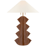 Visual Comfort & Co. Signature Collection Senso Table Lamp, 2-Light, Autumn Copper, Linen Shade, 33"H (KW 3681ACO-L CTVHT) 