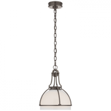 Gracie Pendant, Dome, LED, Bronze, White Glass, 12"W (CHC 5481BZ-WG CTXGT)