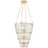 Cadence Chandelier, 12-Light, Hand-Rubbed Antique Brass, 30.75"W (S 5657HAB-AM CTZFJ)