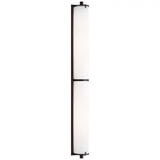 Calliope Bathroom Wall Sconce, LED, Bronze, White Glass, 32.75"H (TOB 2193BZ-WG CTZG7)