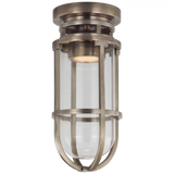 Gracie Flush Mount, LED, Antique Nickel, Clear Glass, 4.75"W (CHC 4484AN-CG CU0G5)