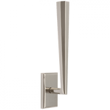 Visual Comfort & Co. Signature Collection Galahad Single Wall Sconce, 1-Light, LED, Polished Nickel, 14.5"H (TOB 2712PN CU2EU) 