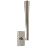 Galahad Single Wall Sconce, 1-Light, LED, Polished Nickel, 14.5"H (TOB 2712PN CU2EU)