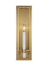 Visual Comfort & Co. Studio Collection Marston Wall Sconce, 1-Light, Burnished Brass, 18"H (CW1241BBS 706U4KE) 
