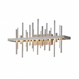 Hubbardton Forge Cityscape Wall Sconce, 1-Light, LED, Black, Sterling, 15.5"H (207915-LED-10-85 5DGY11) 