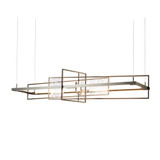 Summer Linear Chandelier, 1-Light, Standard Height, LED, Soft Gold, Sterling, 54.2"W (139754-LED-STND-84-85 5D9VQY)