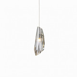 Hubbardton Forge Luma Mini-Pendant, 1-Light, Standard Height, Vintage Platinum, 4"W (161321-SKT-STND-82-CR 5DDUE3) 