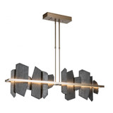 Hubbardton Forge Ardesia Pendant, 1-Light, Short Height, LED, Black, 5.3"W (139666-LED-SHRT-10-SL 5D9RUA) 