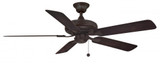 Fanimation Edgewood Ceiling Fan, 5-Blade, Dark Bronze, Dark Walnut Blades, 52"W (FP9052DZW KDPW) 