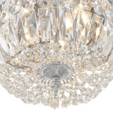 Crystorama Ceiling Mount 3 Light Flush Mount - Polished Chrome, Clear Italian 6.5"H 