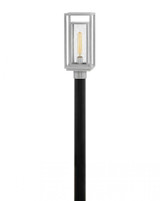Republic Medium Post Top Or Pier Mount Lantern, LED, Silver, 7"W (1001SI-LL 9Q7JG)