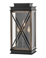 Hinkley Montecito Outdoor Wall Lantern Black 10.0"W x 22.0"H x 8.75"L 