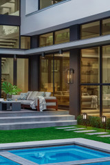 Max Outdoor Wall Lantern, LED, Black, 25"H (2595BK-LL 9Q8JW)