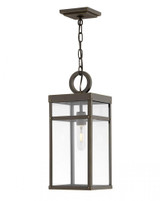 Hinkley Porter Hanging Lantern, LED, Dark Bronze, Light Bronze, 19"H (2802OZ-LL 9Q9FQ) 