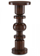 Currey and Company Sasha Walnut Drinks Table 