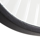 Arteriors Home Cut Mirror, Black Wood, Plain Etched Mirror, 28"W (DA9003 3MPMW) 