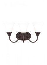 Generation Lighting Three Light Wall / Bath, Generation Lighting - Seagull 44807-710 A7UWD 