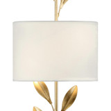 Crystorama Broche Wall Sconce - Antique Gold 24"H 