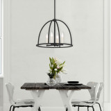 Crystorama Abbott Chandelier - Black 14.75"H 