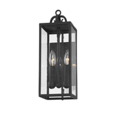 Troy Caiden Outdoor Wall Sconce Black 17"H 