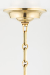 Sphere No. 3 Pendant Brass 18.25"W x 22.75"H