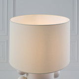 Tiglia Tall Table Lamp, 1-Light, Plaster White, Linen Shade, 31"H (KW 3687PW-L CX03E)