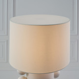 Tiglia Tall Table Lamp, 1-Light, Plaster White, Linen Shade, 31"H (KW 3687PW-L CX03E)