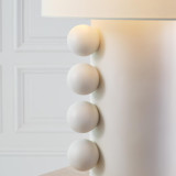 Visual Comfort & Co. Signature Collection Tiglia Tall Table Lamp, 1-Light, Plaster White, Linen Shade, 31"H (KW 3687PW-L CX03E) 