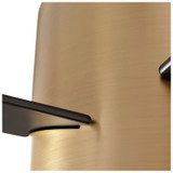 Oslo Ceiling Fan, 4-Blade, Aged Brass, Matte Black Blades, 52"W (3-102-40 42R0C)