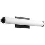 Oxygen Tempus Vanity, 2-Light, LED, Black, Matte White Shade, 24.5"W (3-5002-15 42N33) 