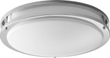 Oxygen Oracle Flush Mount, 2-Light, LED, Polished Chrome, Matte White Shade, 17.75"W (3-620-14 3ZPE8) 