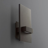 Oxygen Vela Wall Sconce, 2-Light, LED, Oiled Bronze, White Shade, 12"H (3-527-22 3ZNDK) 